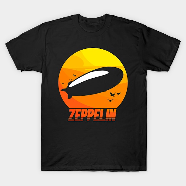 Dirigible Airship Tank | Aircraft | Retro Vintage Zeppelin T-Shirt by swissles